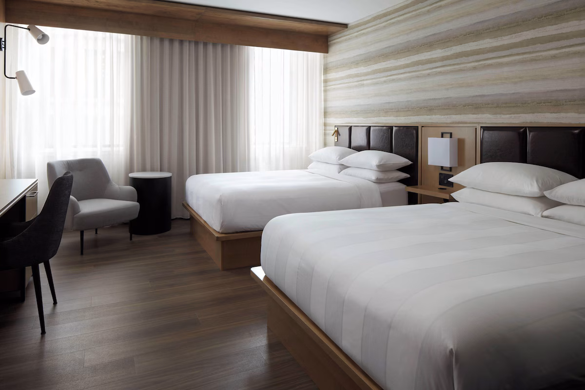 Bedroom, 2 Double Beds - 1